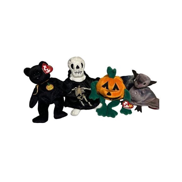 Vintage Ty Beanie Babies Halloween theme plush bundle - NWT - Picture 6 of 6